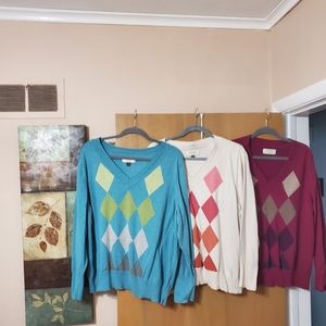 Sonoma 2x Argyle Sweater